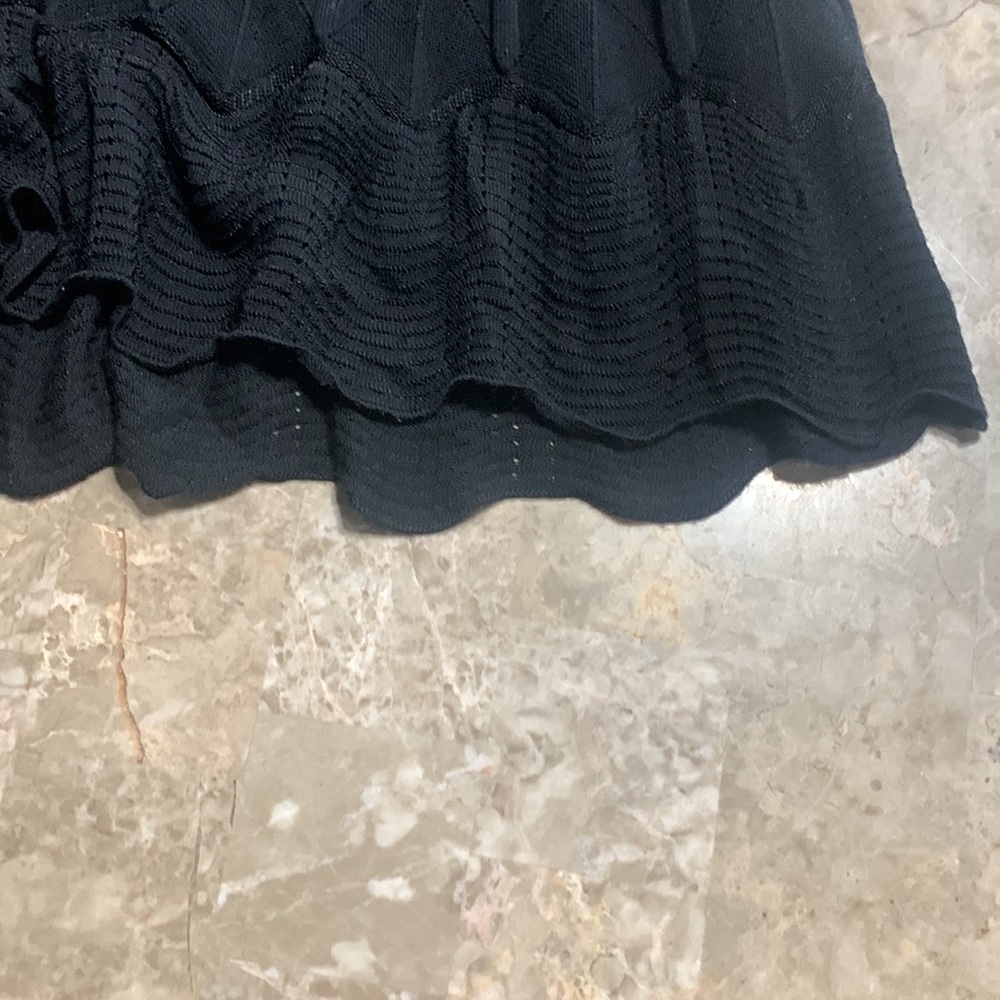 Missoni Women's Black Knit Skirt Scalloped Bottom Size 46/Large R113 - Picture 6 of 14